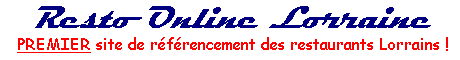 Resto Online Lorraine